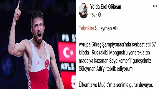 Atlı'ya Fethiye'den de tebrik yağdı