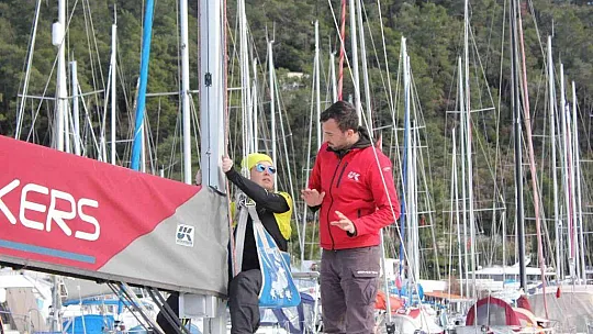 Yelken sporu için 500 kilometre yol kat ediyor