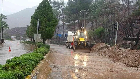 Derenin istinat duvarına müdahale edildi