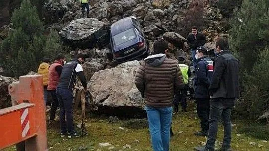 Yılanlı dağında kaza: 1 yaralı