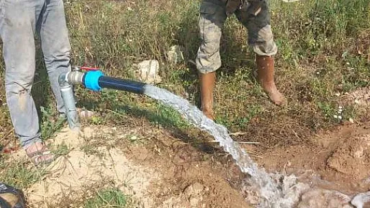Tarım arazisinin sulama sorunu çözüldü