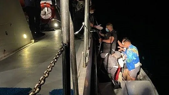 Yunan askerinin geri ittiği göçmenleri Türk Sahil Güvenlik kurtardı