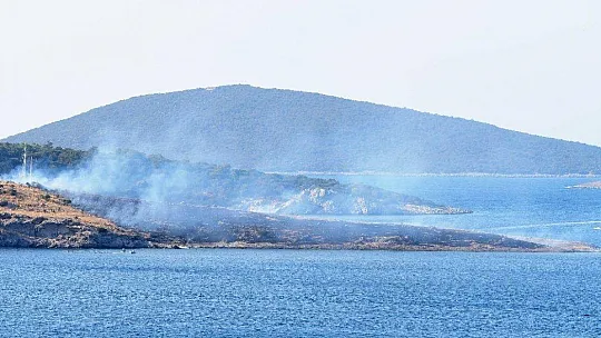 Yüzerek gidip yangını söndürdüler
