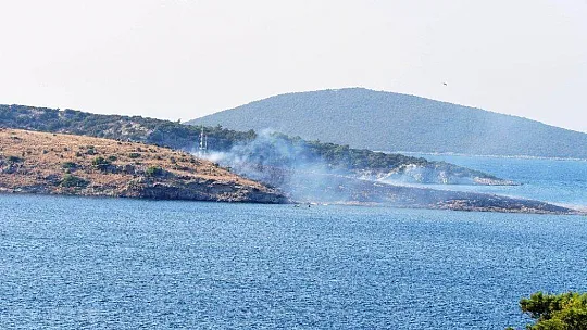 Yüzerek gidip yangını söndürdüler