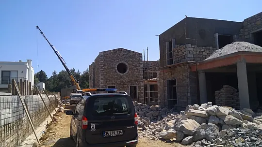 Zabıta ekiplerinden şantiye denetimleri