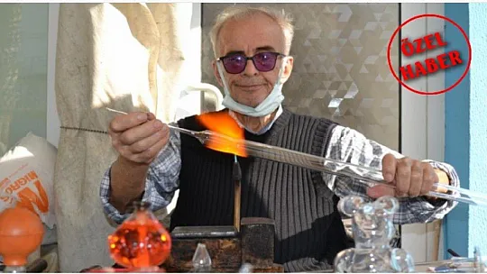 Cam üfleme sanatını yaşatıyor