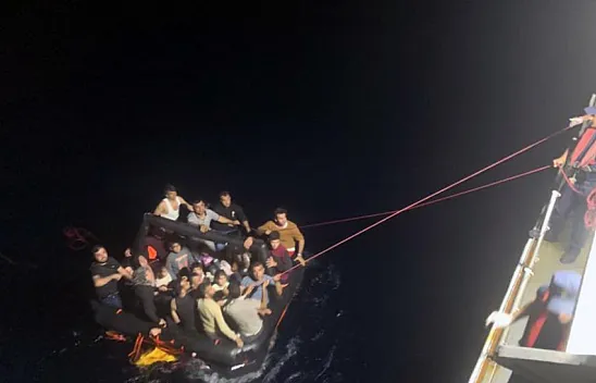 61 düzensiz göçmen kurtarıldı
