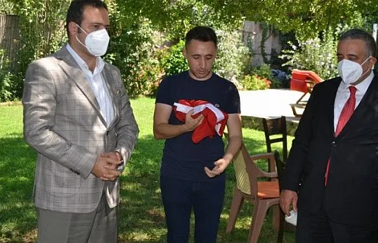 Kaymakam Fırat'tan, 15 Temmuz Gazisi Aybey'e ziyaret