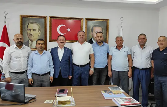 Şoför Esnafı Başkan Öztürk'ü ziyaret etti