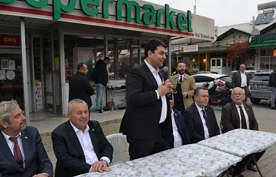 Uysal ve Enginyurt sebze halini ziyaret etti