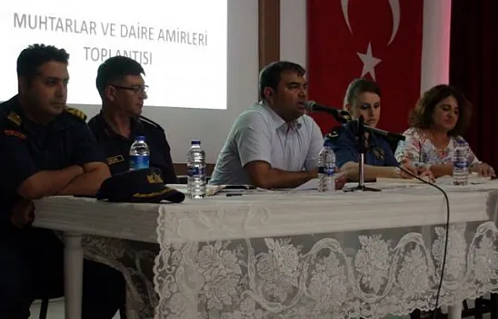 Kaymakam Balcı, muhtarlar ve daire amirleri ile toplantı yaptı