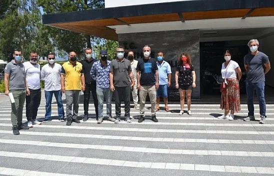 Sahil Bandı İşletmecileri Ziyarette Bulundu