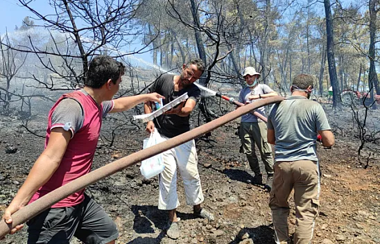 Seydikemer'deki yangınlar kontrol altına alındı