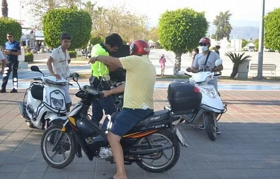 Trafiğe Kapalı Alanlarda Motor Kullananlara Ceza Yağdı