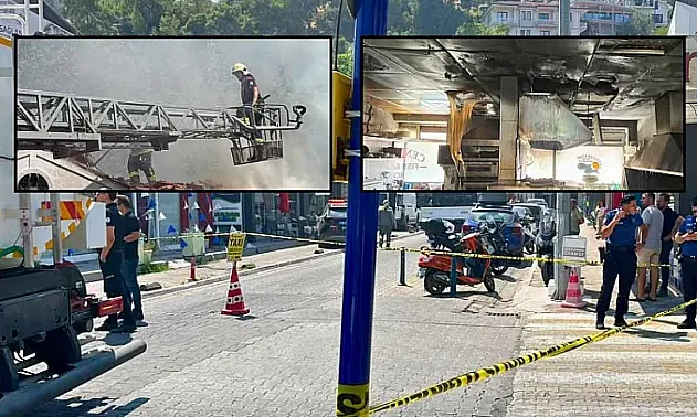 Fethiye Balık Pazarı'ndaki yangın kontrol altına alındı