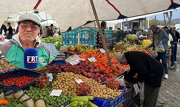 Fethiye Cuma Pazarı'nda yağmura rağmen hareketlilik