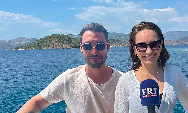 Fethiye'de mavinin keyfini çıkardılar: 'İş stresinden kaçmak için birebir'