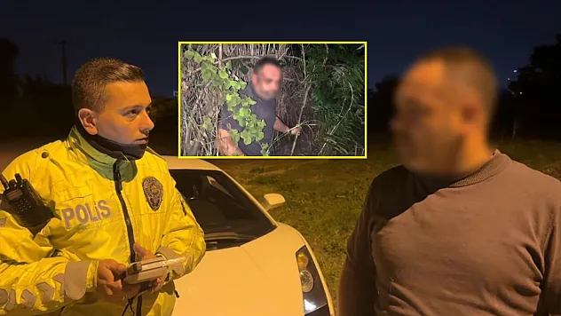 10 milyonluk lüks aracını bırakıp çalılıklara kaçan sürücü uyuyakaldı, polis böyle buldu