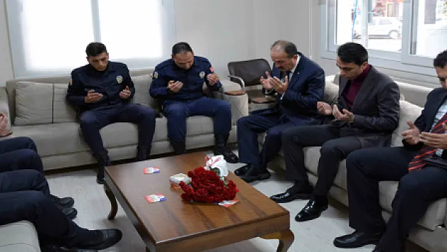 BAŞKAN SAATCI POLİSE BAŞSAĞLIĞI DİLEDİ...