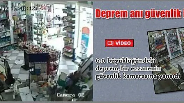 DEPREM ANI KAMERALARA SANİYE SANİYE YANSIDI