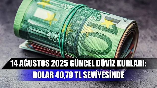 14 Ağustos 2025 güncel döviz kurları: Dolar 40,79 TL seviyesinde