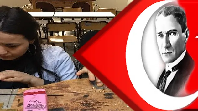 Üniversiteli özel bireyler sergi için hazırlanıyor