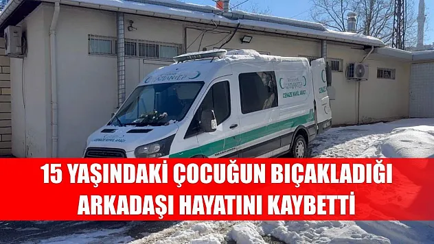 15 yaşındaki çocuğun bıçakladığı arkadaşı hayatını kaybetti
