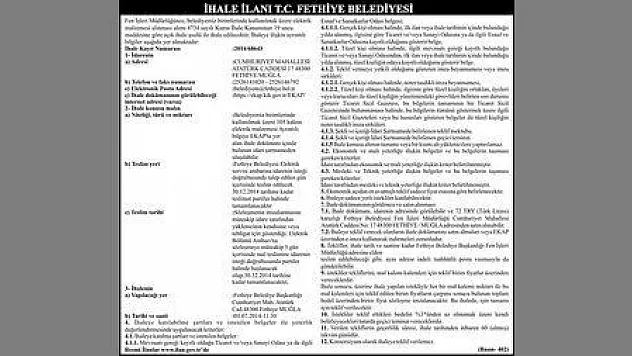 FETHİYE BELEDİYESİ