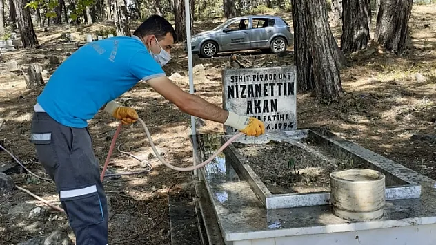 17 Şehidimizin Mezarlıklarında Temizlik Ve Bakım İşlemi Yapıldı