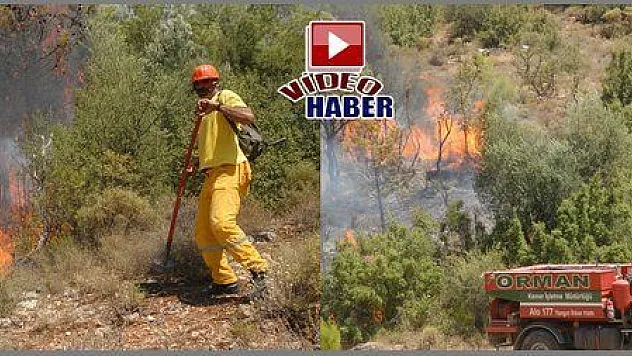 SAKLIKENT'TEKİ ORMAN YANGINI KORKUTTU