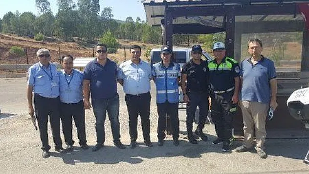 Toplu taşıma araçları denetleniyor.