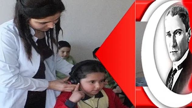 Milas'ta öğrenciler işitme testinden geçirildi