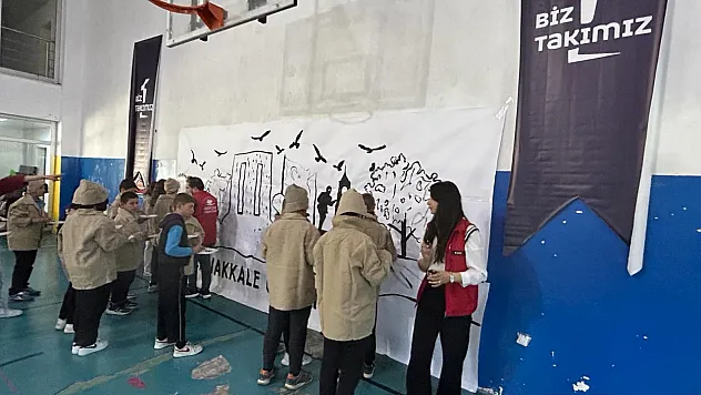 1915 Çanakkale temalı resim çalışması gerçekleştirildi