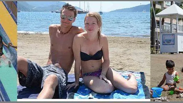  OKULLAR TATİL OLUNCA FETHİYE PLAJLARI DOLDU