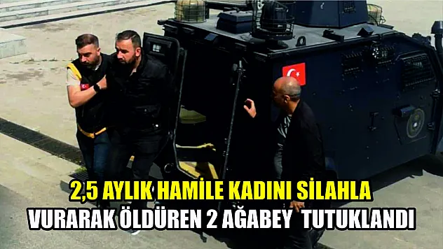 2,5 aylık hamile kadını silahla vurarak öldüren 2 ağabey  tutuklandı