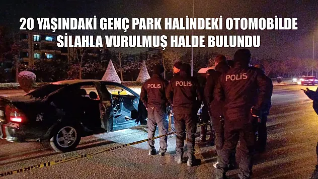 20 yaşındaki genç park halindeki otomobilde silahla vurulmuş halde bulundu