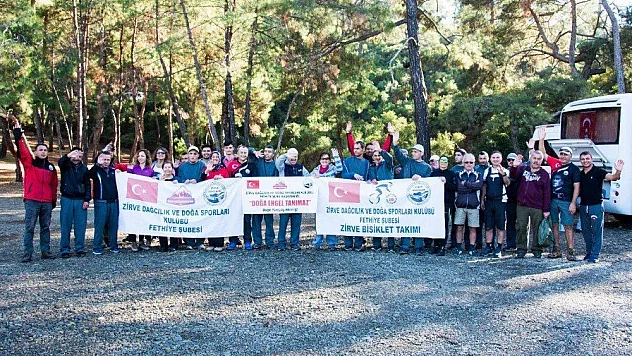 Fethiye'de 'Doğa Engel Tanımaz' yürüyüşü yapıldı