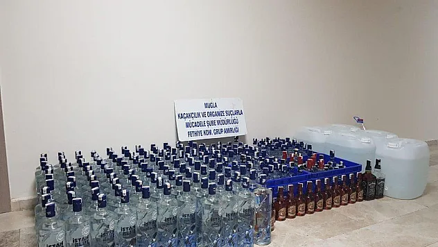 Fethiye'de yeni yıl öncesi sahte içki operasyonu
