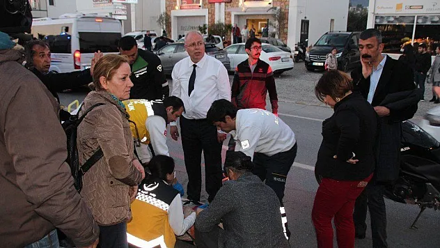 Başkan adayı seçim çalışmalarını bırakıp yaralının yardımına koştu