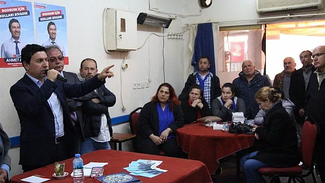 CHP Adayı Aras, göreve gelmeden hizmete başladı