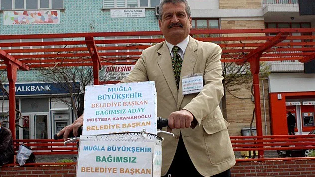 Muğla'nın bisikletli bağımsız büyükşehir adayı