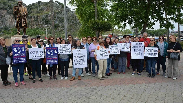 Ortaca'da çocuk istismarına tepki