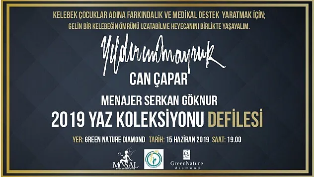 Yıldırım Mayruk'tan 'kelebek çocuklar' yararına defile