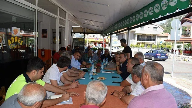 Marmaris'te polis halk buluşması devam ediyor