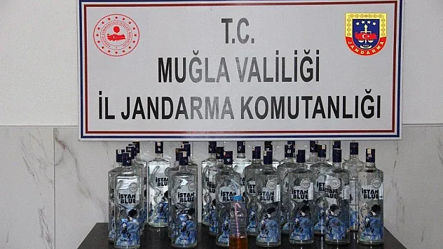 Muğla jandarmasından sahte içki ve uyuşturucu operasyonu