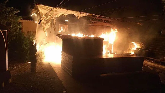 Düğün salonunun mutfağında yangın