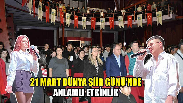 21 Mart Dünya Şiir Günü'nde anlamlı etkinlik