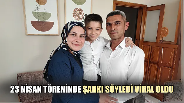 23 Nisan töreninde şarkı söyledi viral oldu