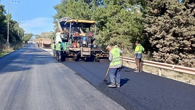 24 bin metrelik sıcak asfalt çalışmasını tamamladı