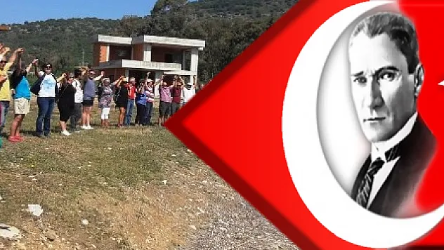 2 kez mühürlenmesine rağmen devam eden kaçak inşaata insan zincirli eylem